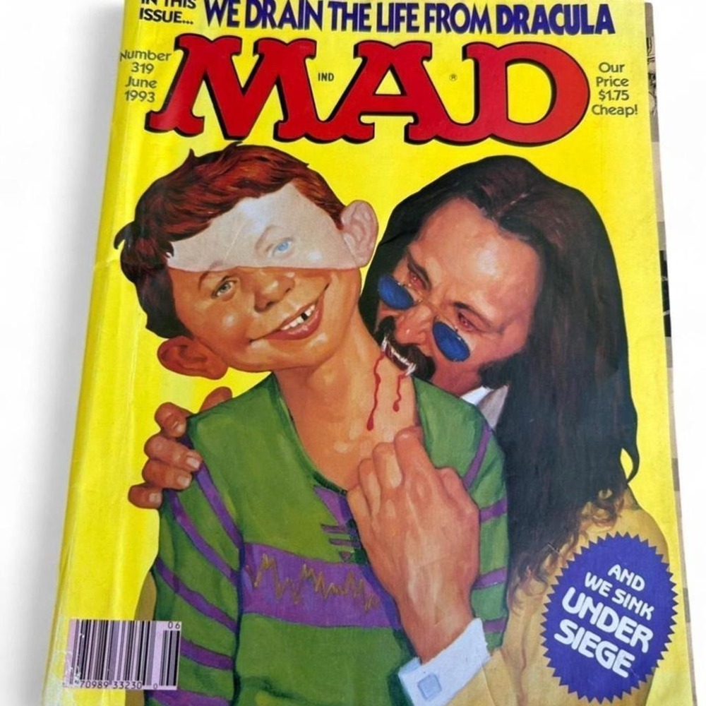 MAD Magazine #319 June 1993 Dracula‎ cover